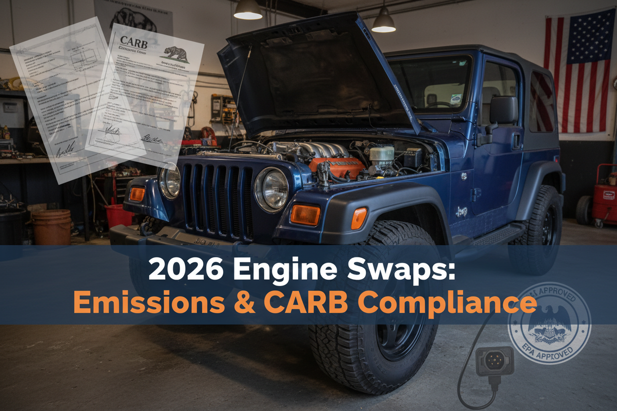 Legal Requirements and Emissions for Swapping a Jeep Engine