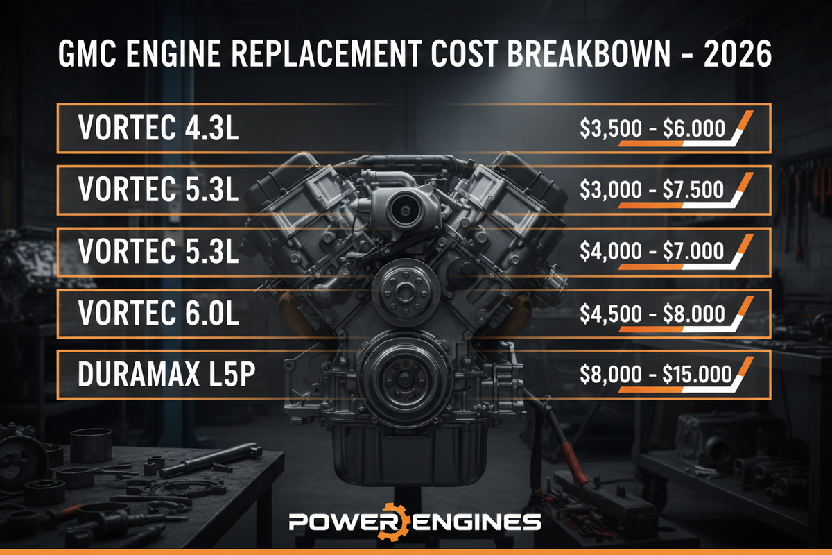 What is the Average Cost of a GMC Engine Replacement in 2026?