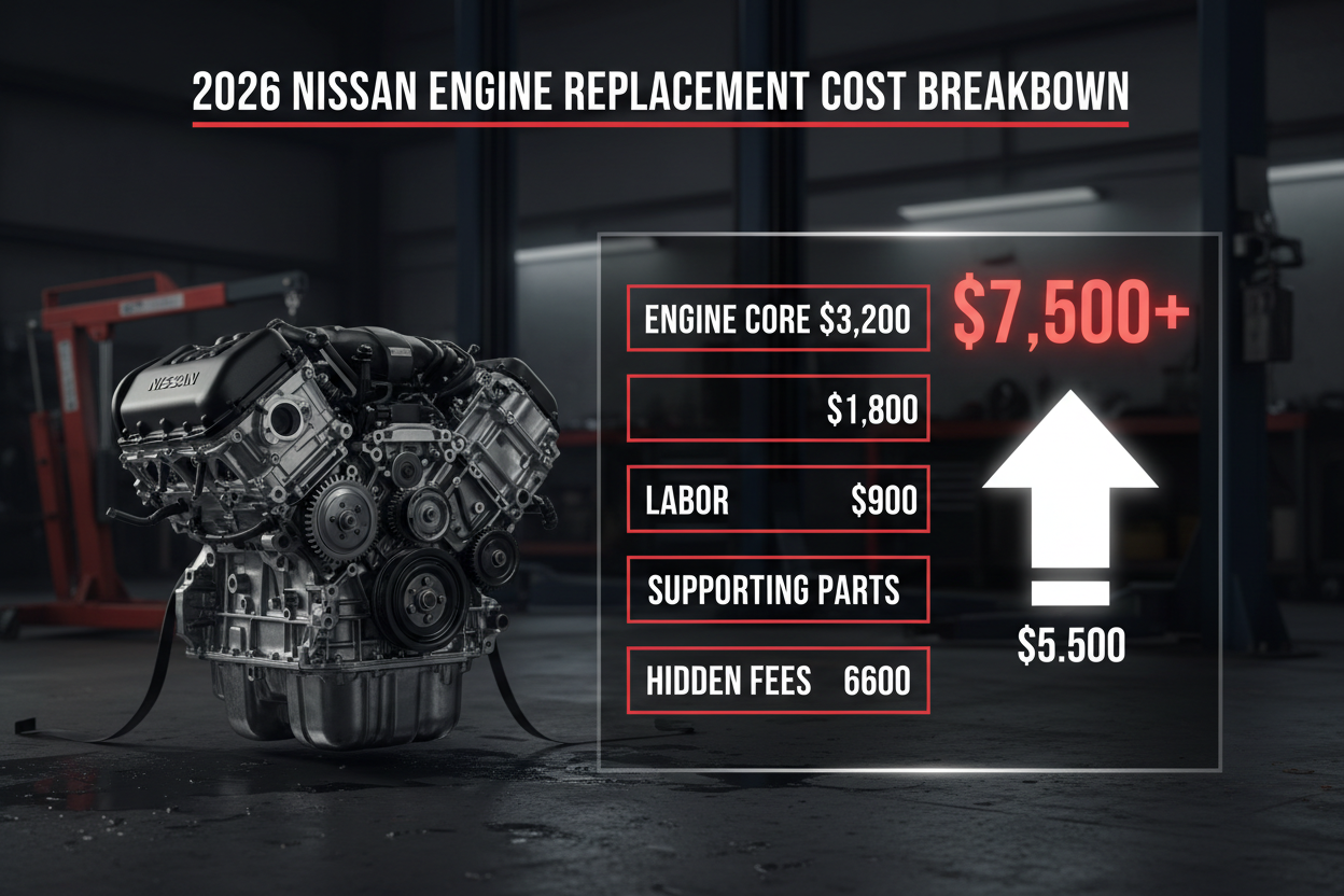 What is the Average Cost of a Nissan Engine Replacement in 2026?