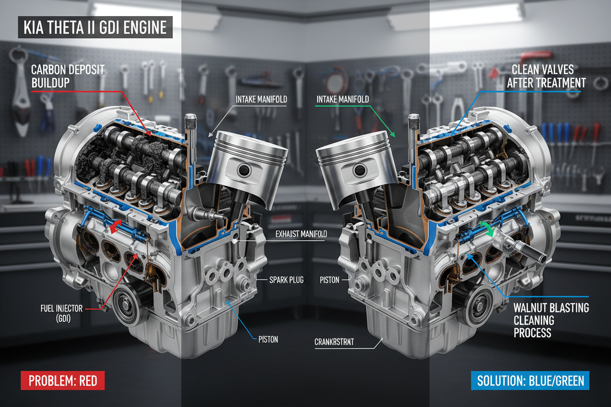 How to Fix Kia Theta II Carbon Buildup: A 2026 Troubleshooting Guide