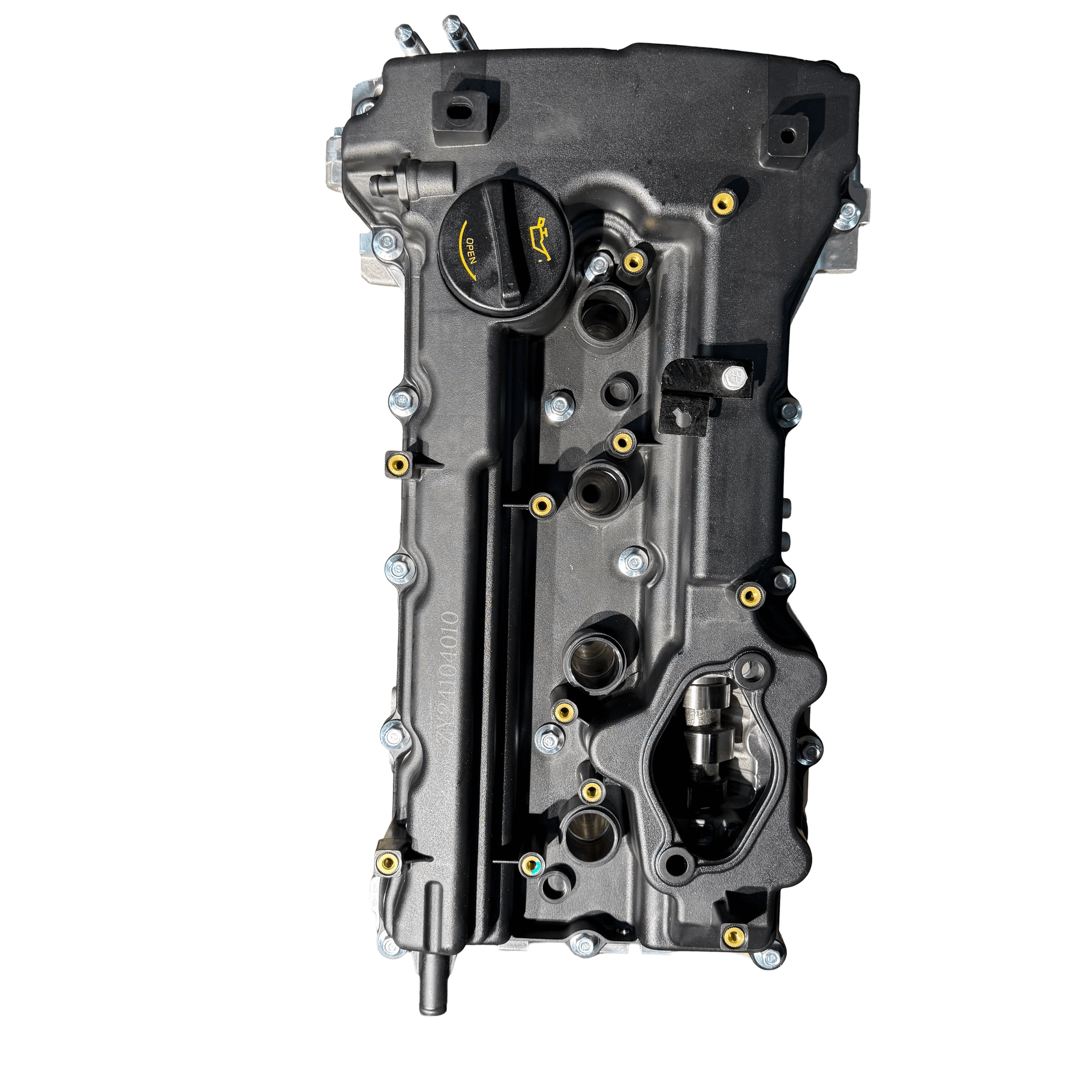 2014-2016 Kia Sportage 2.4L G4KJ engine valve cover, new condition, designed for 4-cylinder GDI performance.